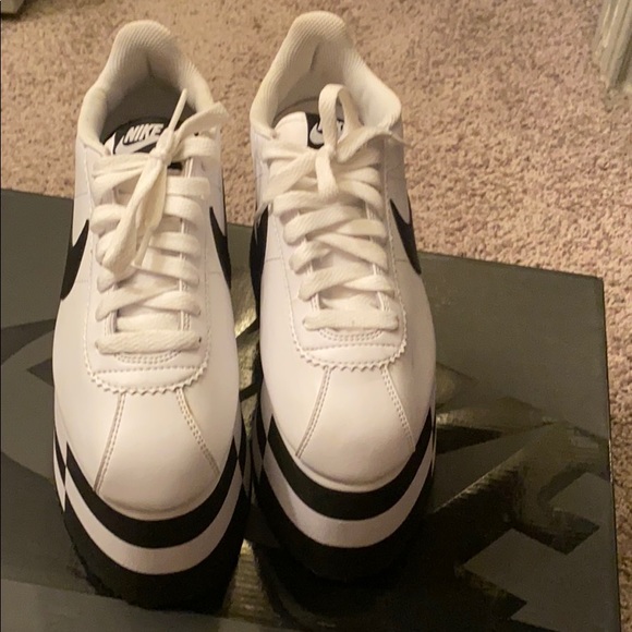 comme des garçons x nike platform sneakers